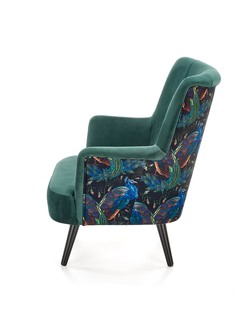 Zdjęcie do “PAGONI chair color: dark green / black”.