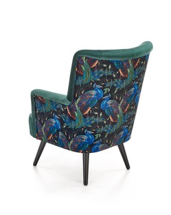 PAGONI chair color: dark green / black