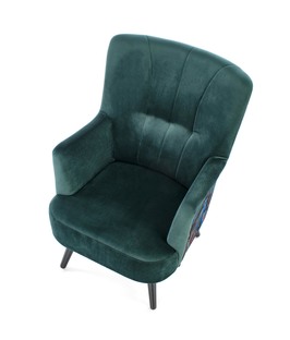 PAGONI chair color: dark green / black