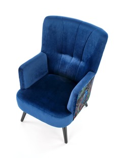 PAGONI chair color: dark blue / black