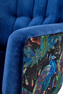 PAGONI chair color: dark blue / black