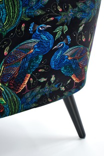 PAGONI chair color: dark blue / black