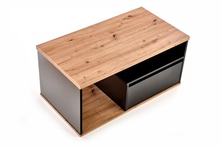 PANTERA c. table, color: wotan oak/black