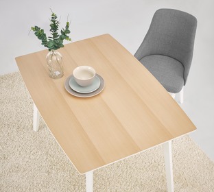 PETRUS table, color: beech / white