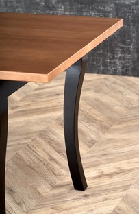 WINDSOR extension table, color: dark oak/black