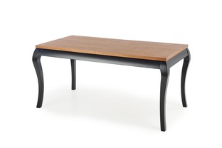WINDSOR extension table, color: dark oak/black