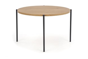 MORGAN stół okragły dąb złoty / czarny (1p=1szt)