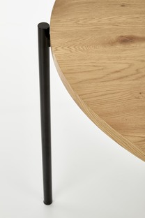 MORGAN stół okragły dąb złoty / czarny (1p=1szt)