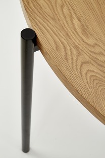 MORGAN stół okragły dąb złoty / czarny (1p=1szt)