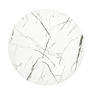 ANTICA M, c. table white marble table top - black frame
