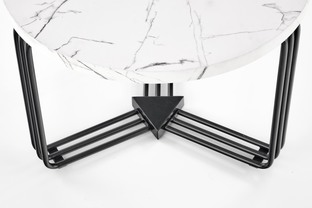 ANTICA M, c. table white marble table top - black frame