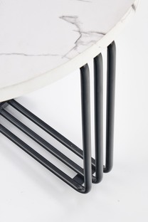 ANTICA M, c. table white marble table top - black frame
