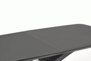SILVESTRO table dark grey, leg black
