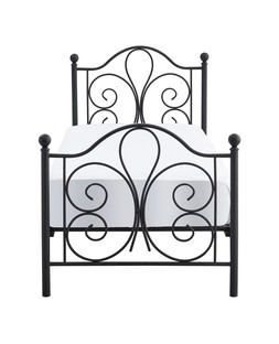 PANAMA 90 cm łóżko metalowe czarny (2p=1szt)