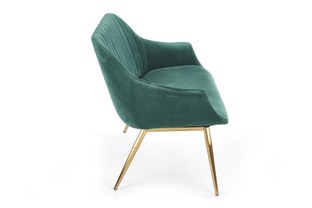 ELEGANCE 2 XL sofa tapicerka - ciemny zielony, nogi - złote (1p=1szt)