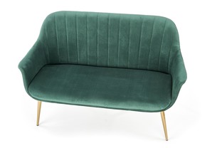 ELEGANCE 2 XL sofa tapicerka - ciemny zielony, nogi - złote (1p=1szt)