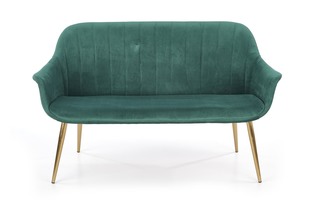 ELEGANCE 2 XL sofa tapicerka - ciemny zielony, nogi - złote (1p=1szt)