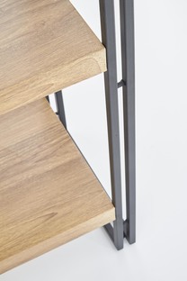 BOLIVAR REG2 regał dąb złoty / czarny (1p=1szt)