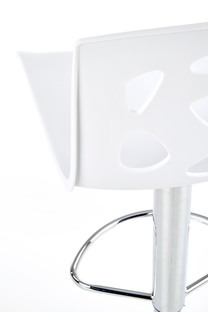H48 bar stool color: white