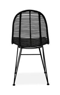 K337 krzesło rattan czarny (2p=1szt)