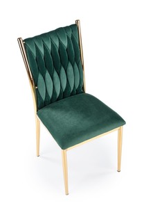 K436 krzesło ciemny zielony/złoty (1p=2szt)