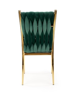 K436 krzesło ciemny zielony/złoty (1p=2szt)