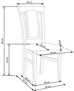 KONRAD krzesło biały / tap: Inari 91 (1p=2szt)