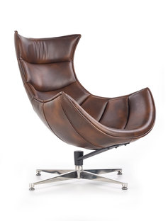 LUXOR leisure chair, color: dark brown