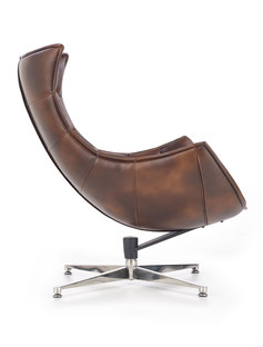 LUXOR leisure chair, color: dark brown