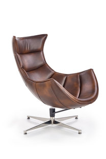 LUXOR leisure chair, color: dark brown