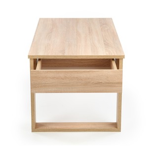 NEA c. table, color: sonoma oak