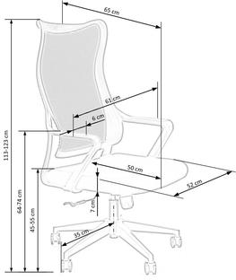 LORETO fotel obrotowy, popiel-czarny (1p=1szt)