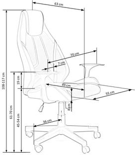 TANGER executive office chair grey/black