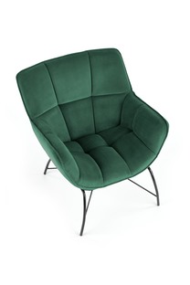 BELTON leisure chair color: dark green