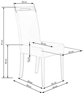 CLARION chair, color: honey oak / RIVIERA 91