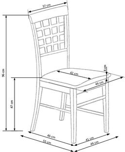 GERARD3 krzesło ciemny orzech / tap: Torent Beige (1p=2szt)