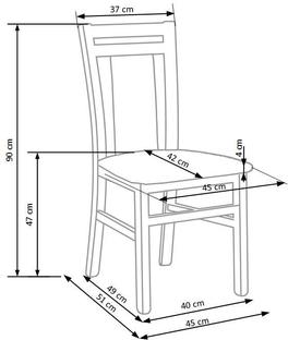 HUBERT 8 chair color: sonoma oak/Inari 23