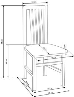 PAWEŁ chair color: sonoma oak / Inari 23