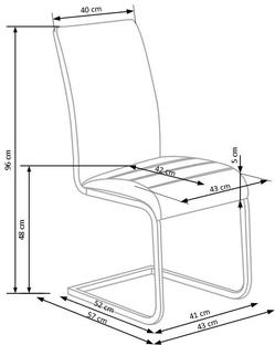 Zdjęcie do “K108 krzesło biały (1p=2szt)”.