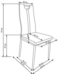K202 chair, color: cream
