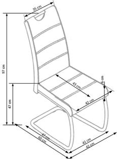 K211 chair, color: black