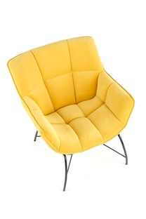 BELTON leisure chair color: yellow
