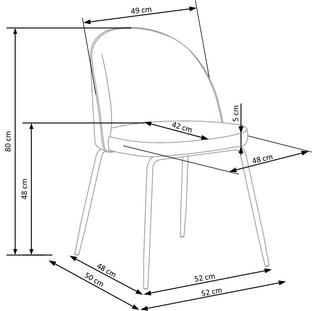 K314 chair, color: dark blue