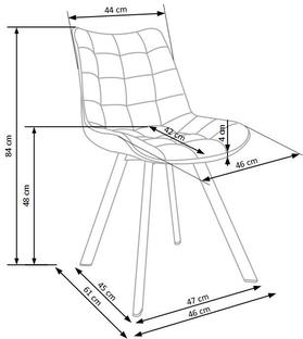 K332 chair, color: dark red