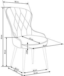 K366 chair, color: dark red