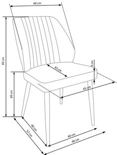 K432 chair color: grey
