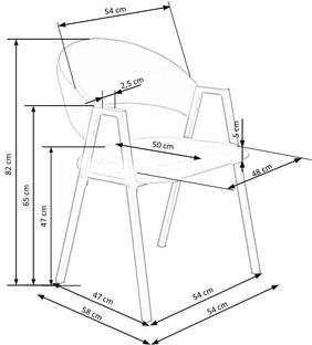K473 chair grey