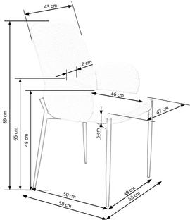 K477 chair creamy