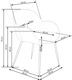K480 chair grey