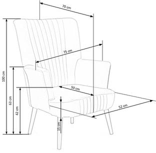 DELGADO chair color: grey